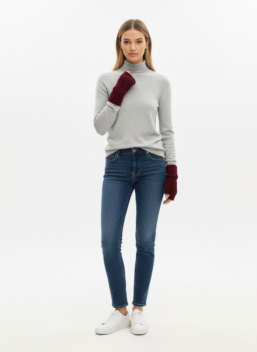 6-Ply Mittens - Bale - Bordeaux