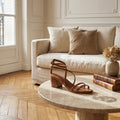 Gentry Heeled Sandals - Camel