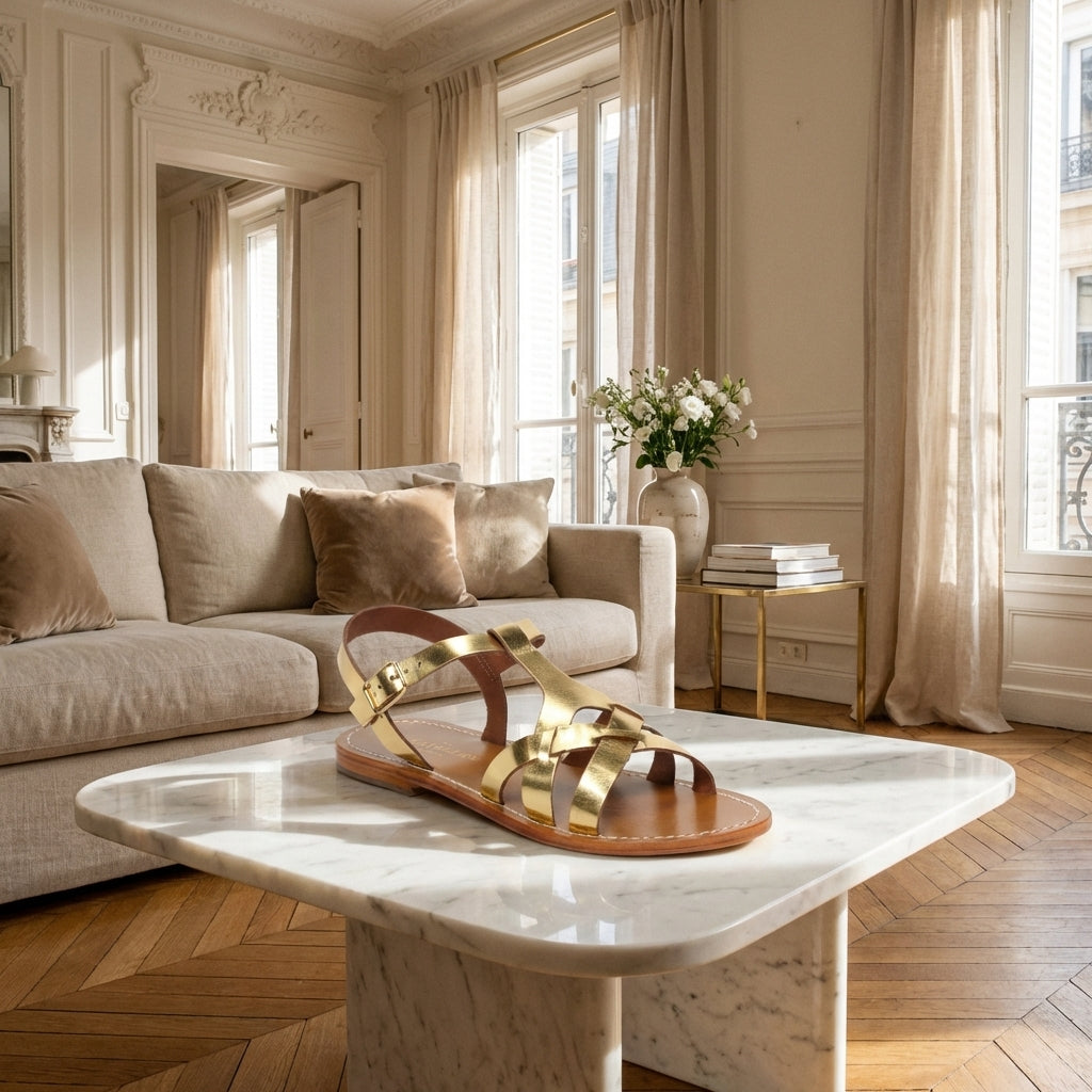Alheli Sandals - Dark Gold