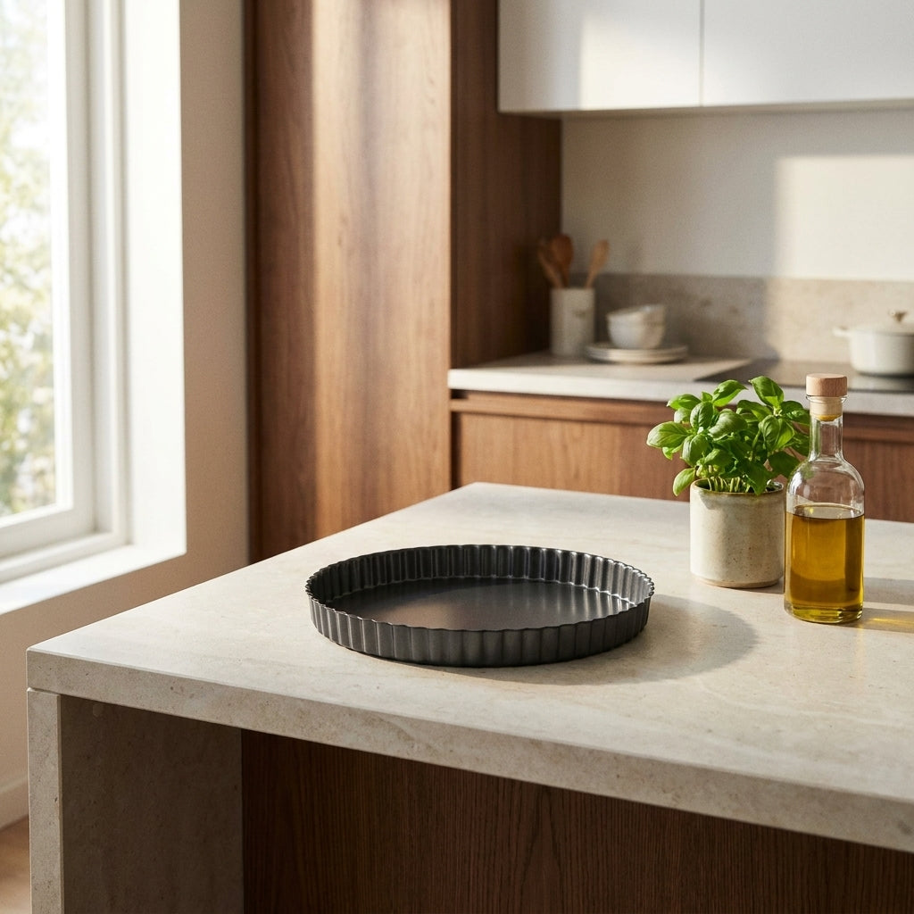 Non-Stick Steel Round Tart Tin with Removable Base - Ø 28 cm
