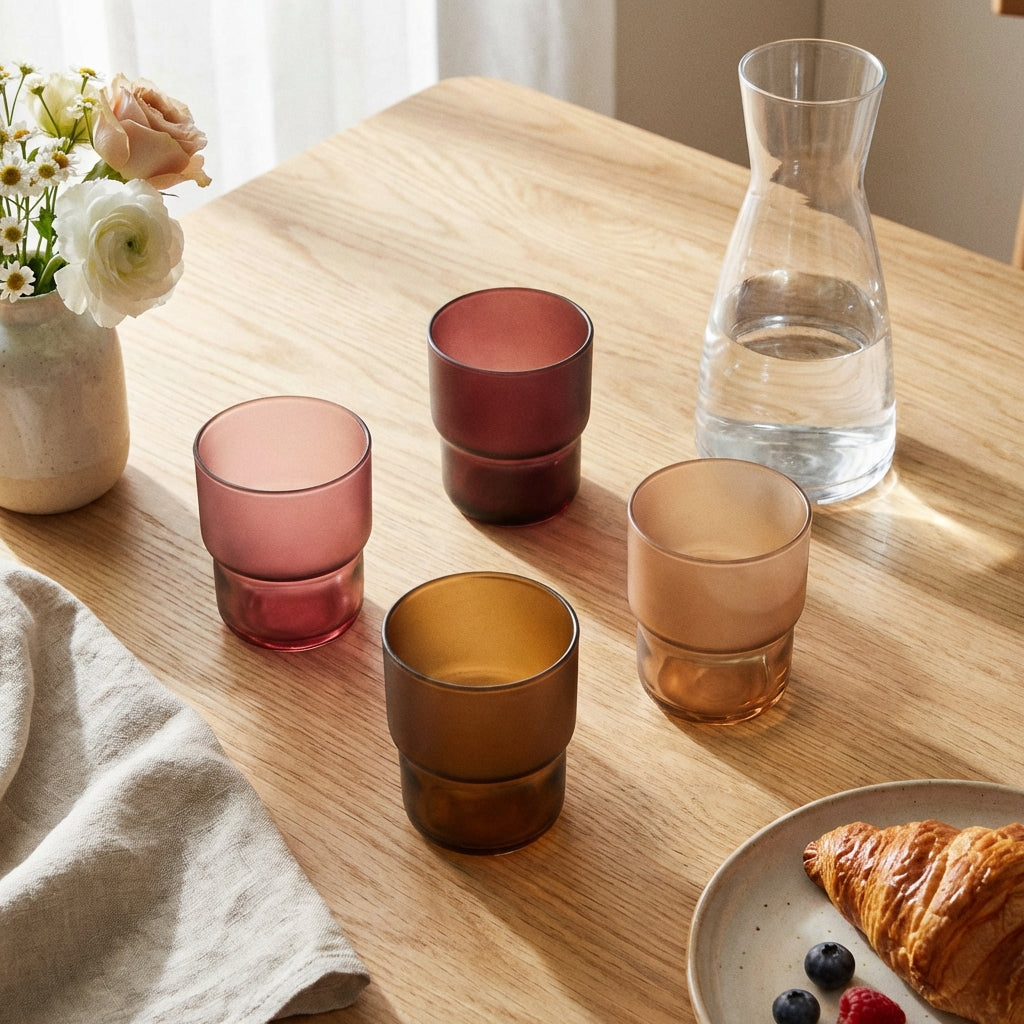 Moka Delice - 12 Verres À Eau - Verre Teinté - Multicolore - 27Cl - Luminarc
