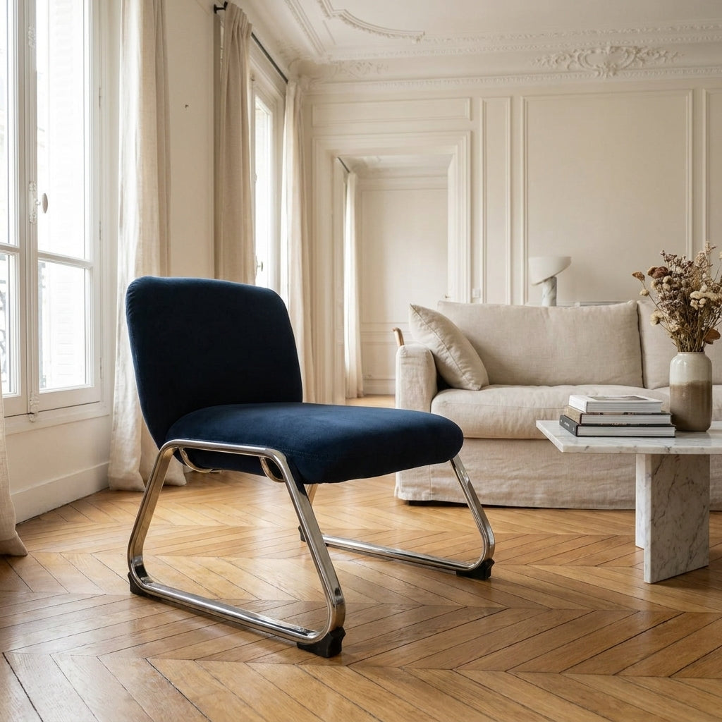 Fauteuil Bleu Vintage