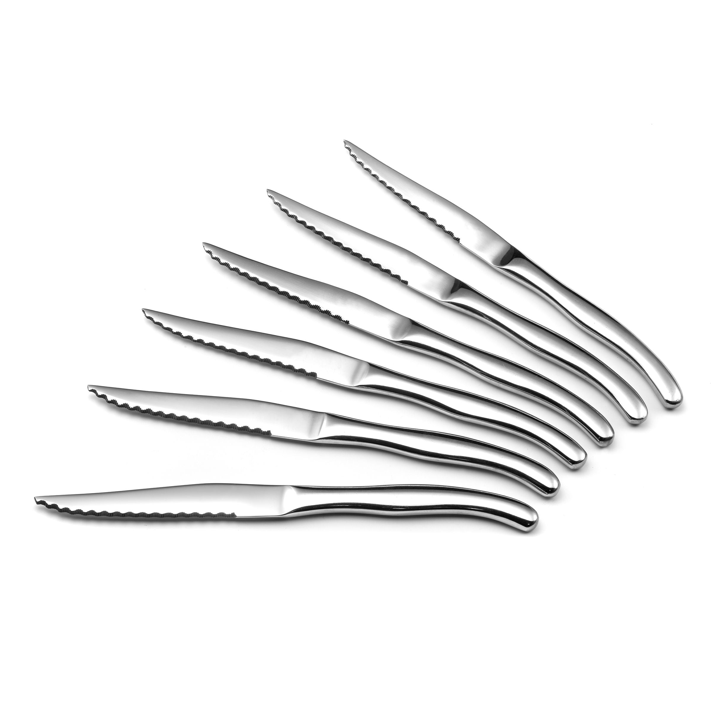 Virgule - Set 6 Couteaux Steak - Acier Inoxydable - Inox