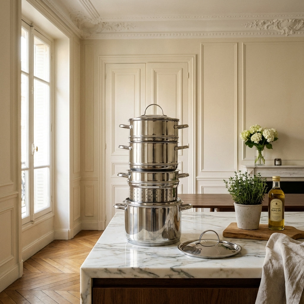 Elysée - "Le Cuisinox" 6-Piece Steam Cooking Set