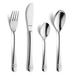 Teddy - Set 4 Couverts Enfant - Acier Inoxydable - Inox