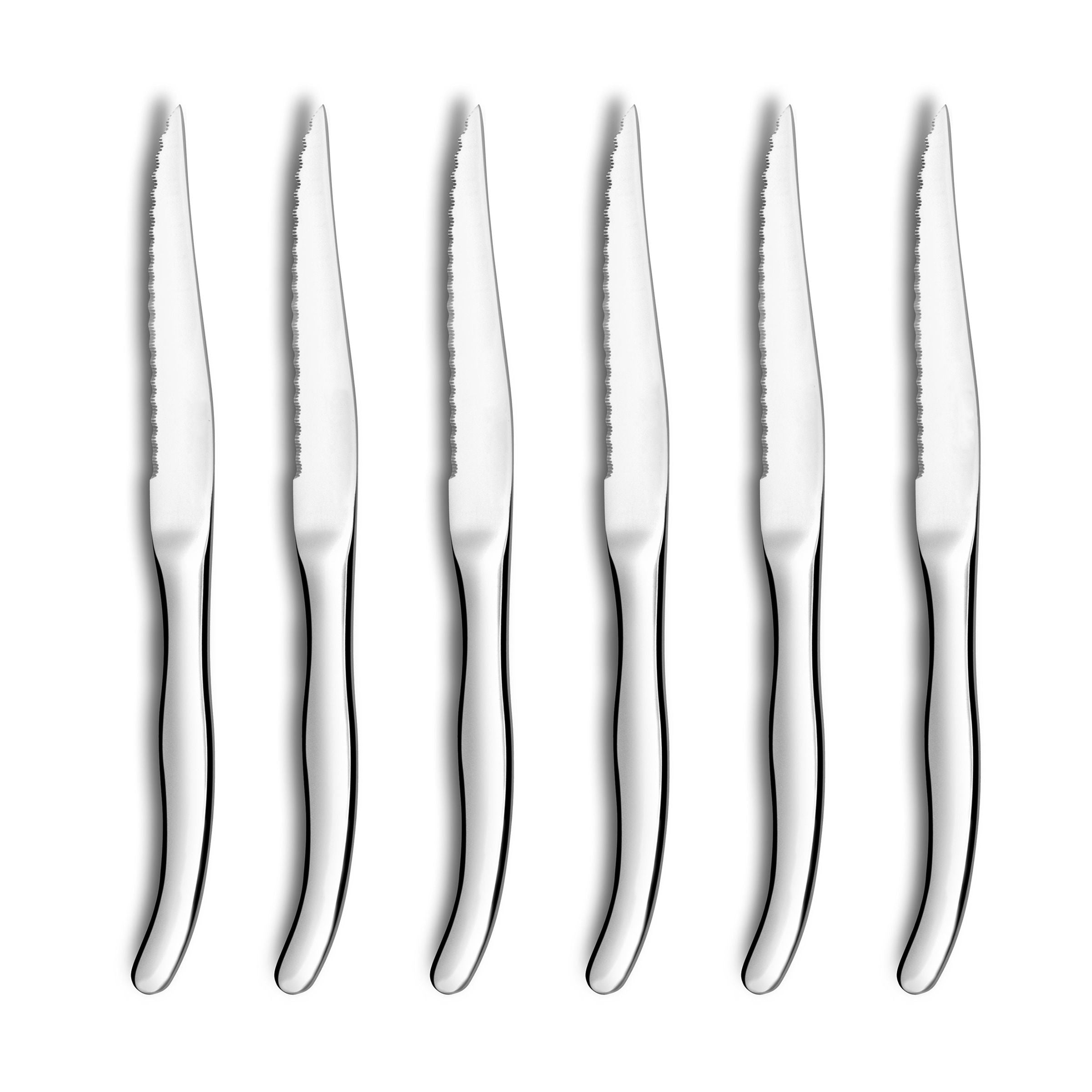 Virgule - Set 6 Couteaux Steak - Acier Inoxydable - Inox