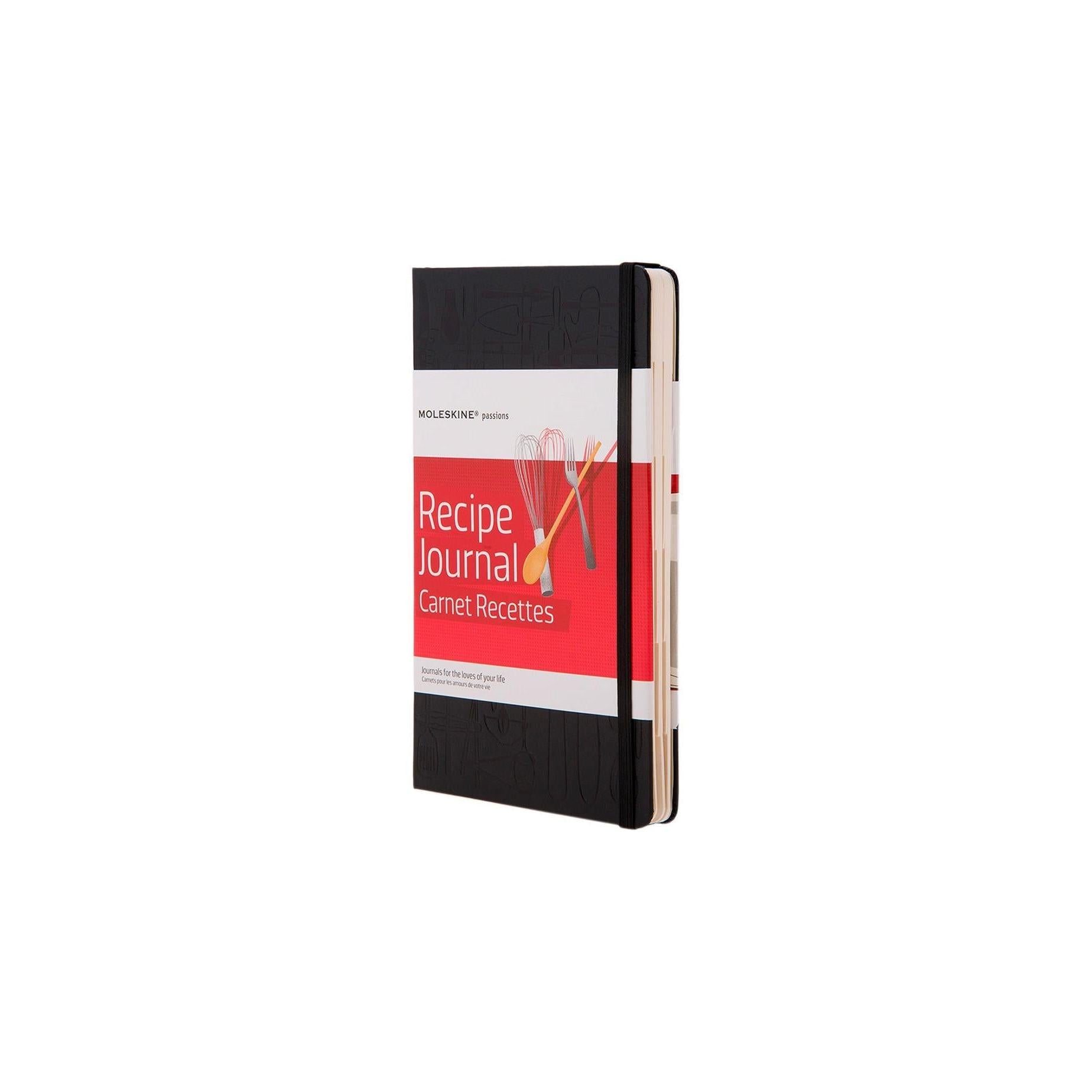 Carnet De Recettes Ligné - Large - Noir