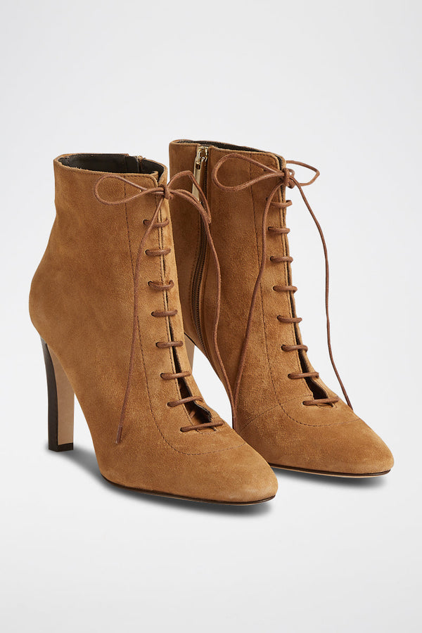 LK Benett - Botines de nubuck Lydia - Camel