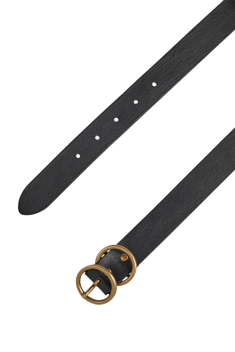 LK Benett - Cinturón de Cuero Georgia - Negro