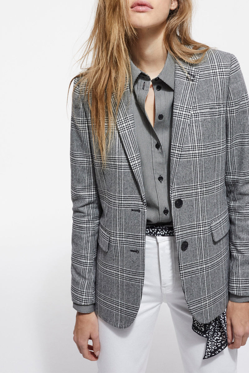 The Kooples - Veste En Laine À Carreaux - Femme