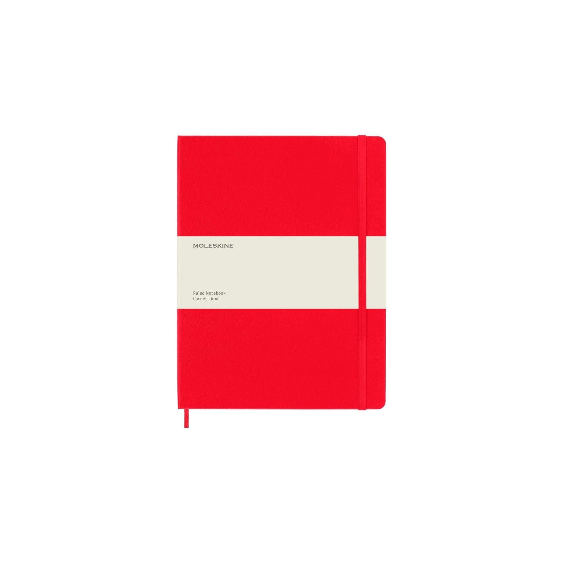 Ruled Notebook - XL - Red