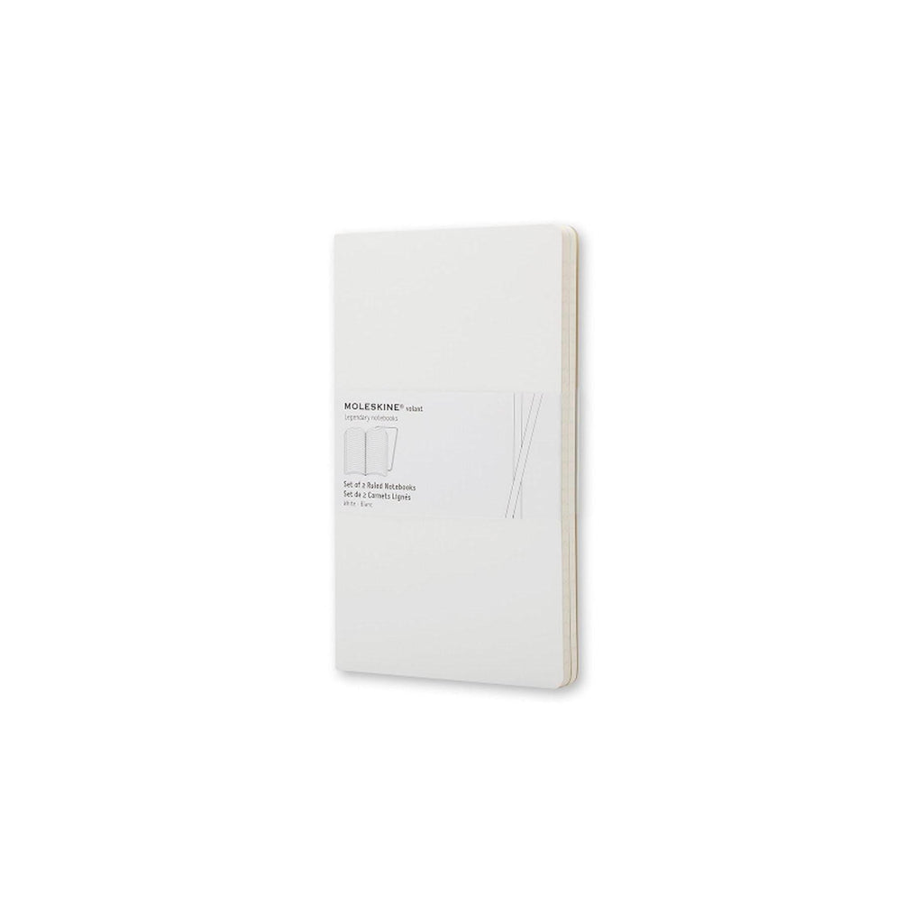 2 Lined Notebooks - Pocket - White