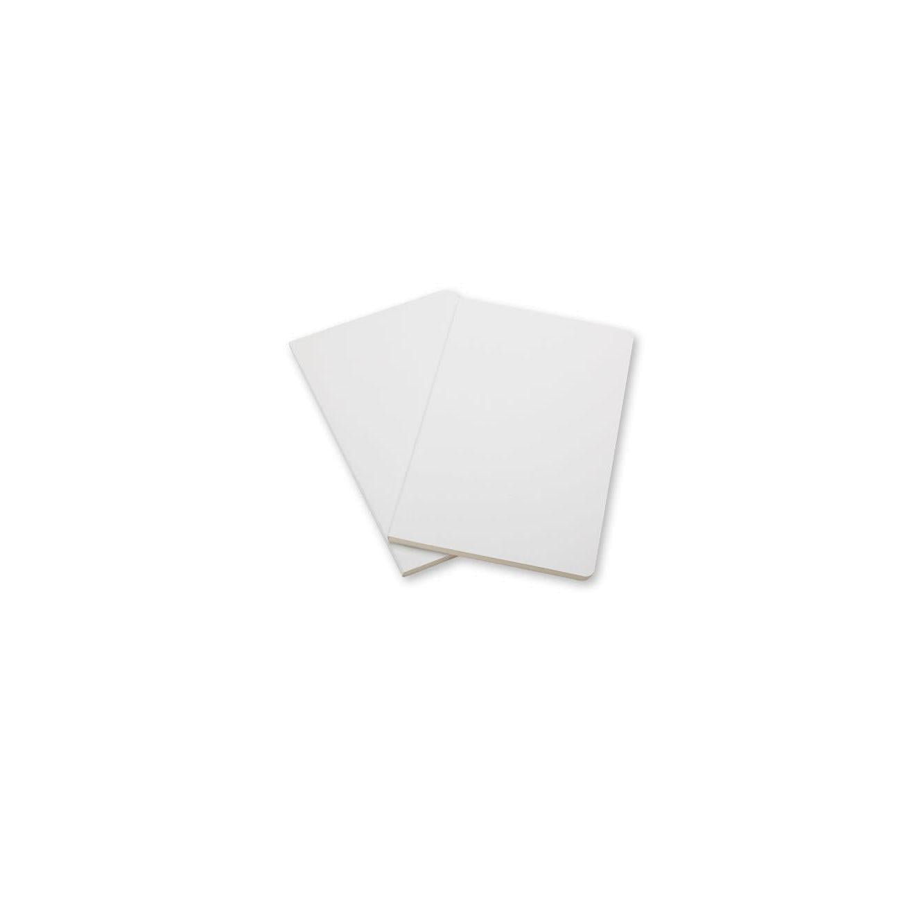 2 Lined Notebooks - Pocket - White