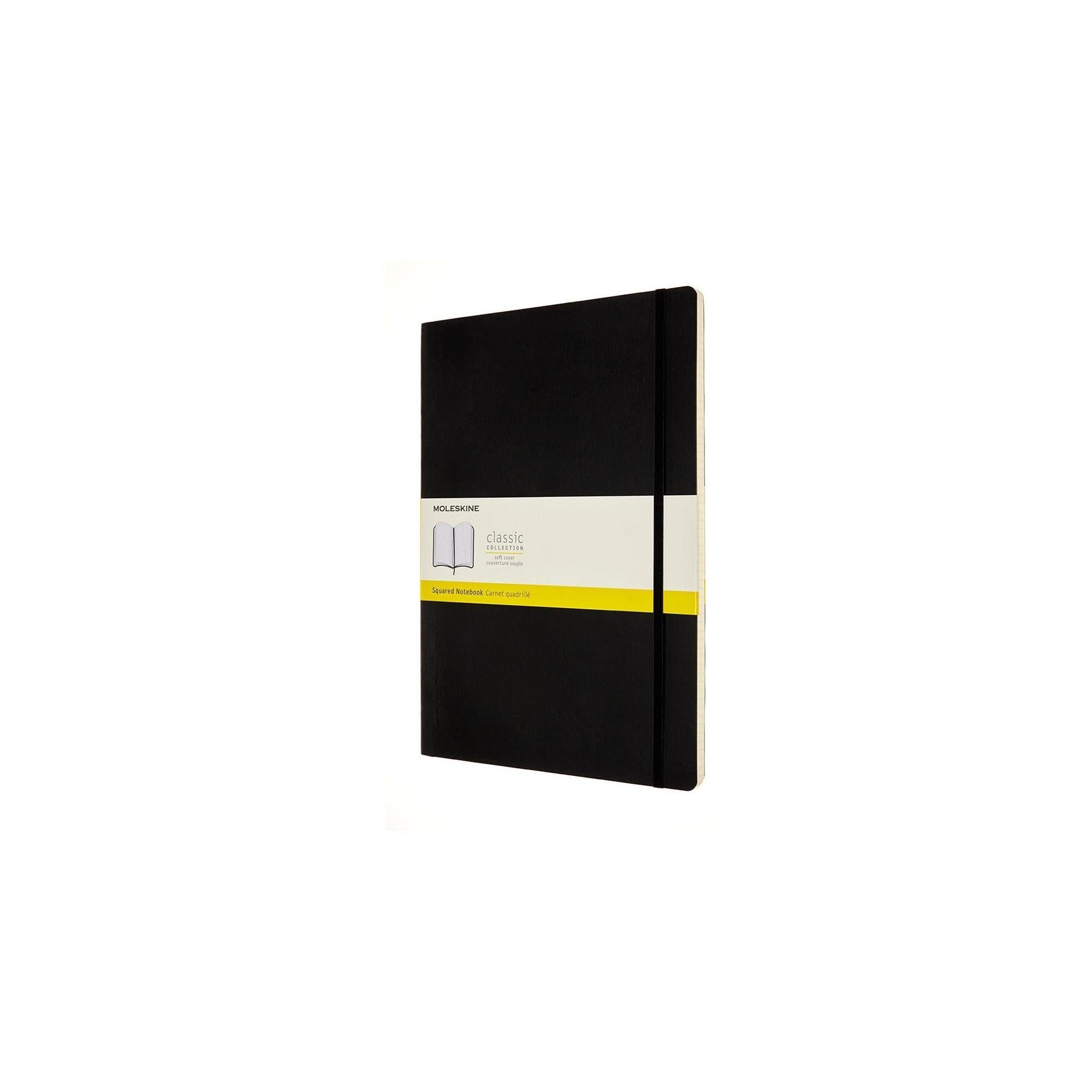 Squared Notebook - A4 - Soft Cover - Black