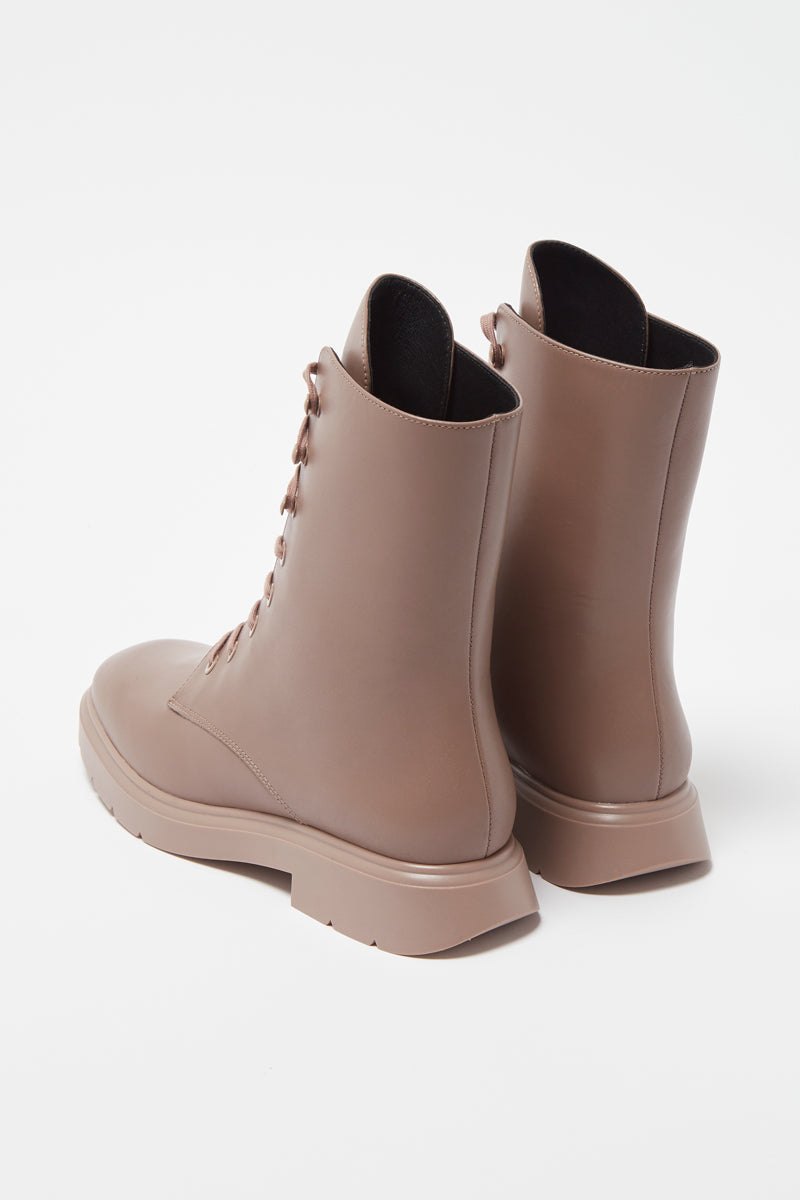Mckenzee Leather Ankle Boots - Taupe