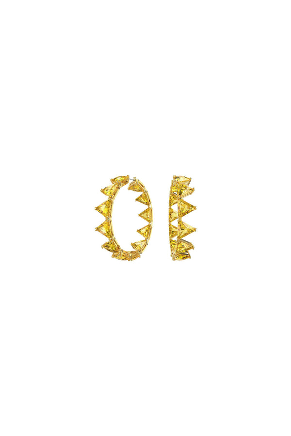 Swarovski - Pendientes de Aro Adornados con Cristales Swarovski Millenia - Amarillo