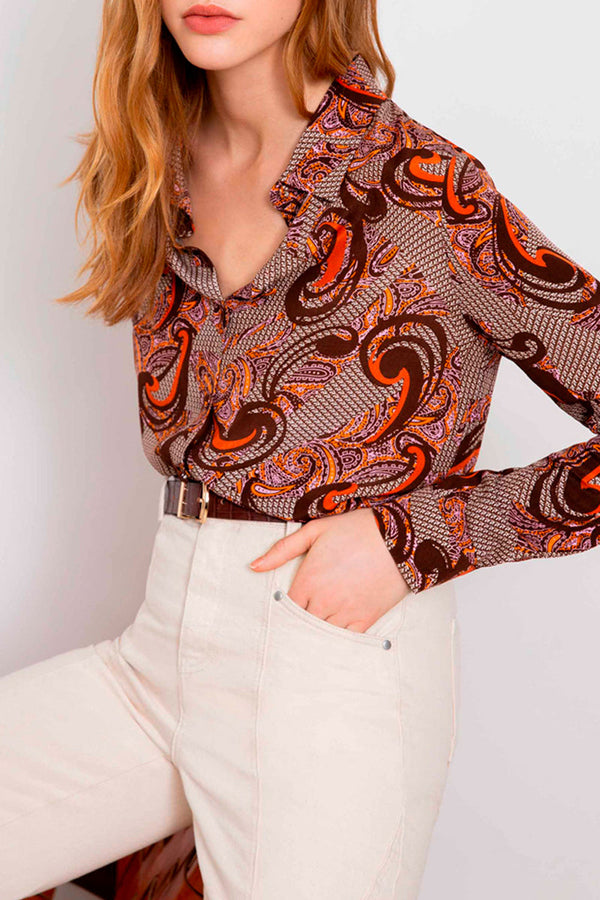 Chemisier Lys - Marron Foncé