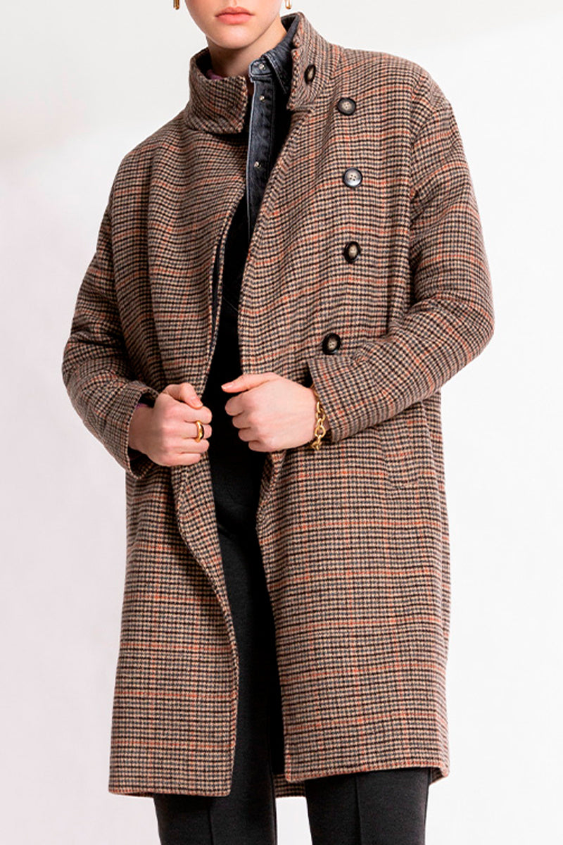 Manteau Ecosse - Taupe