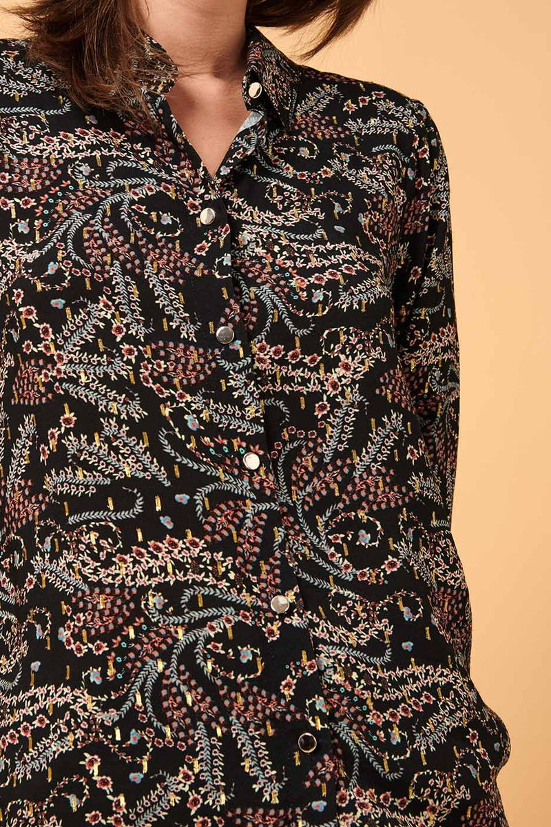 La Fée Maraboutée - Blusa Ayum Negra
