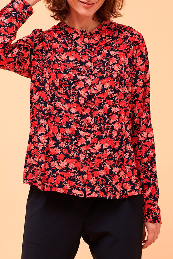 La Fée Maraboutée - Blusa Cadojac Negro Y Rojo