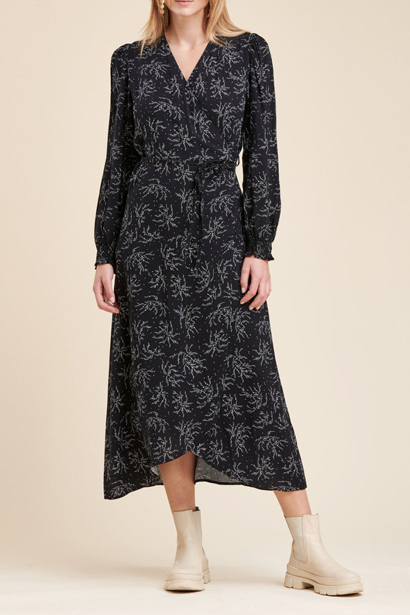 La Fée Maraboutée - Robe Portefeuille Cadaloa Noir