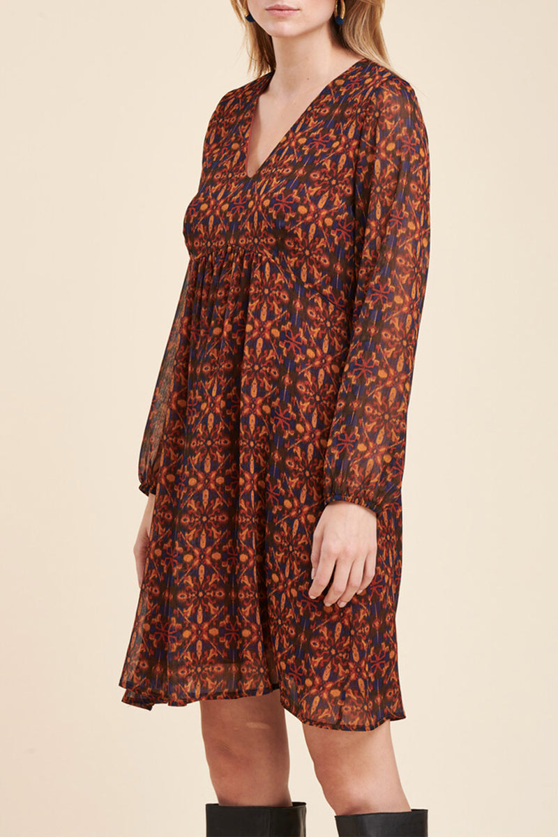 La Fée Maraboutée - Vestido Patinador Capia Marrón