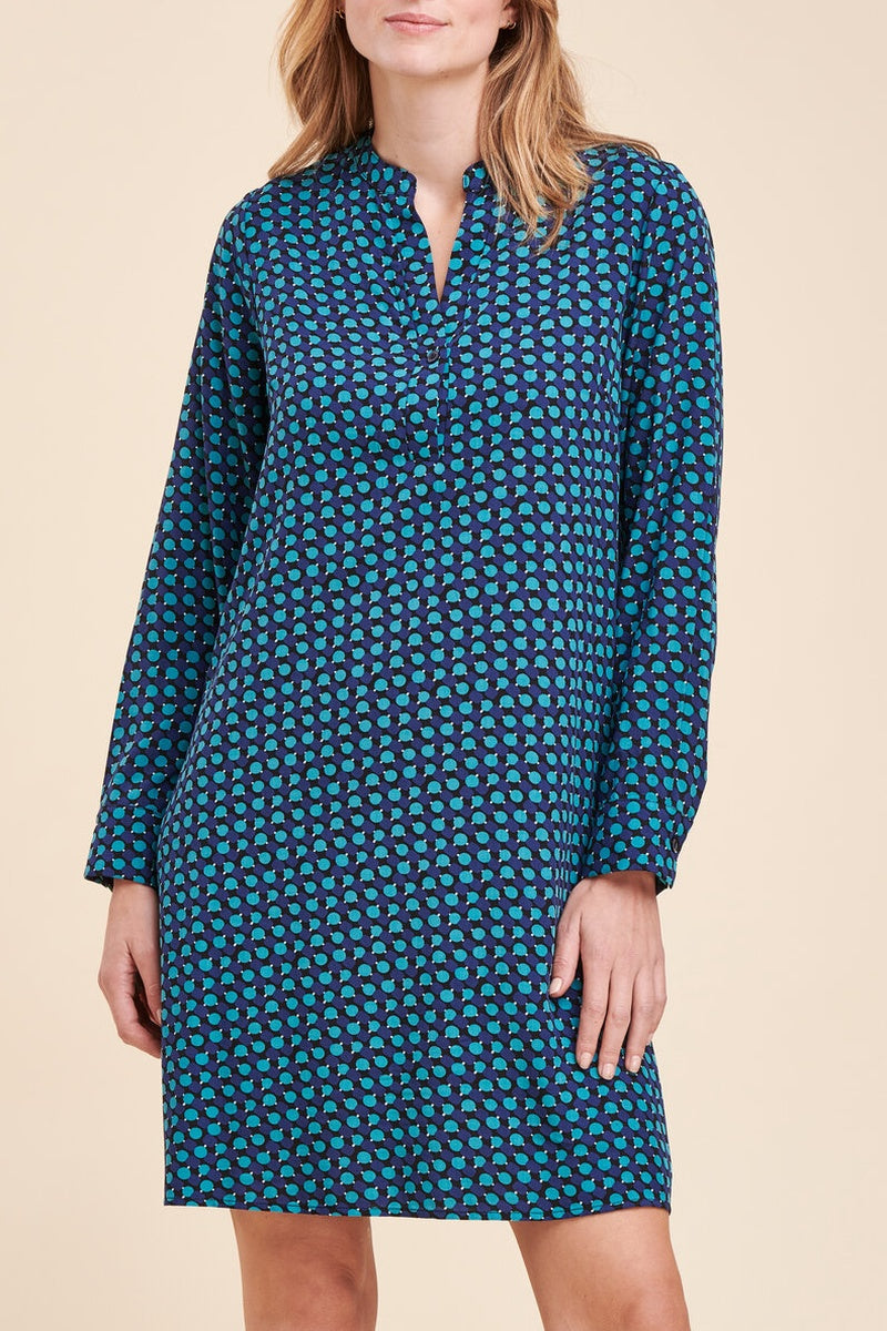 La Fée Maraboutée - Robe Droite Payant Bleu