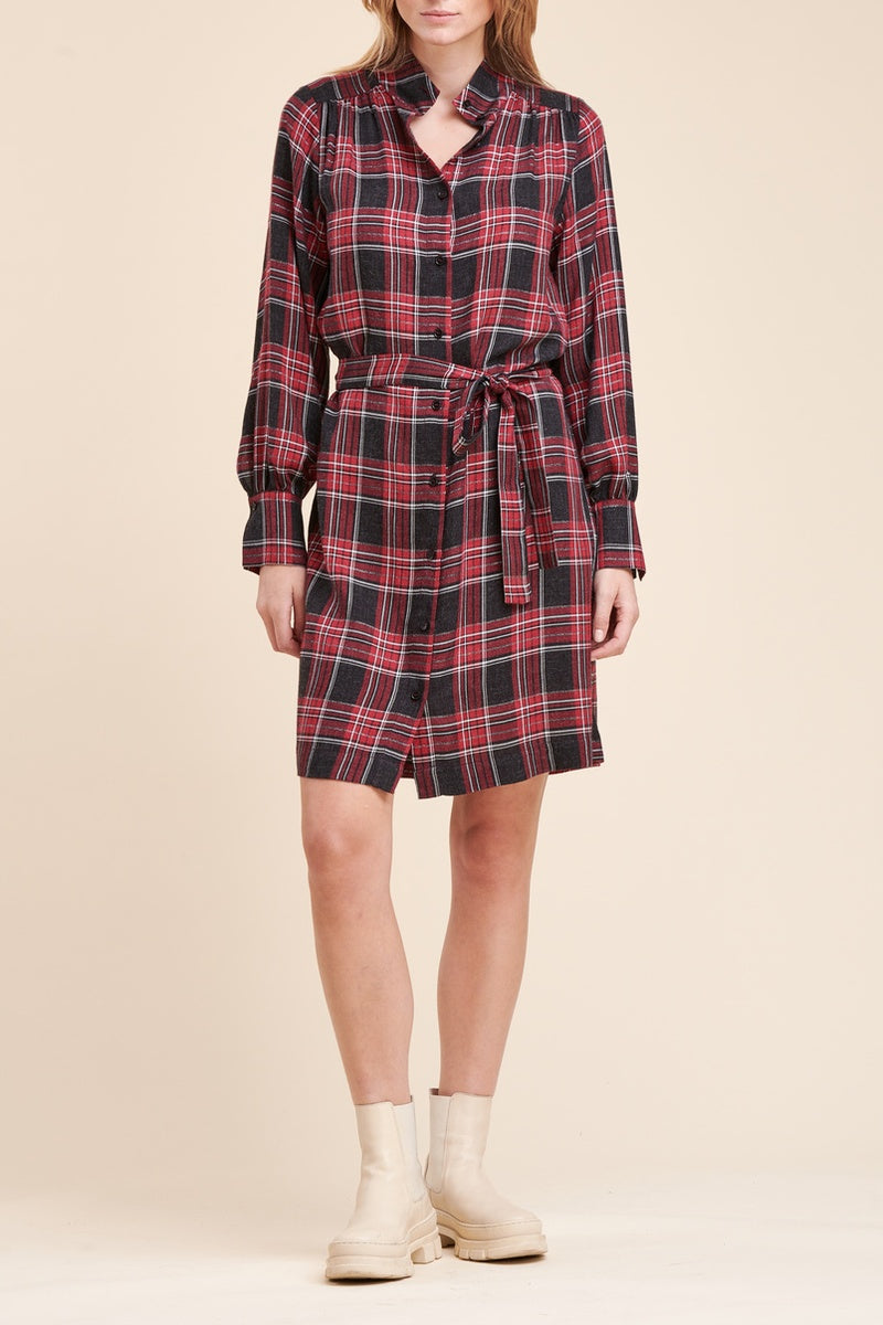 La Fée Maraboutée - Robe Chemise Ramona Rouge