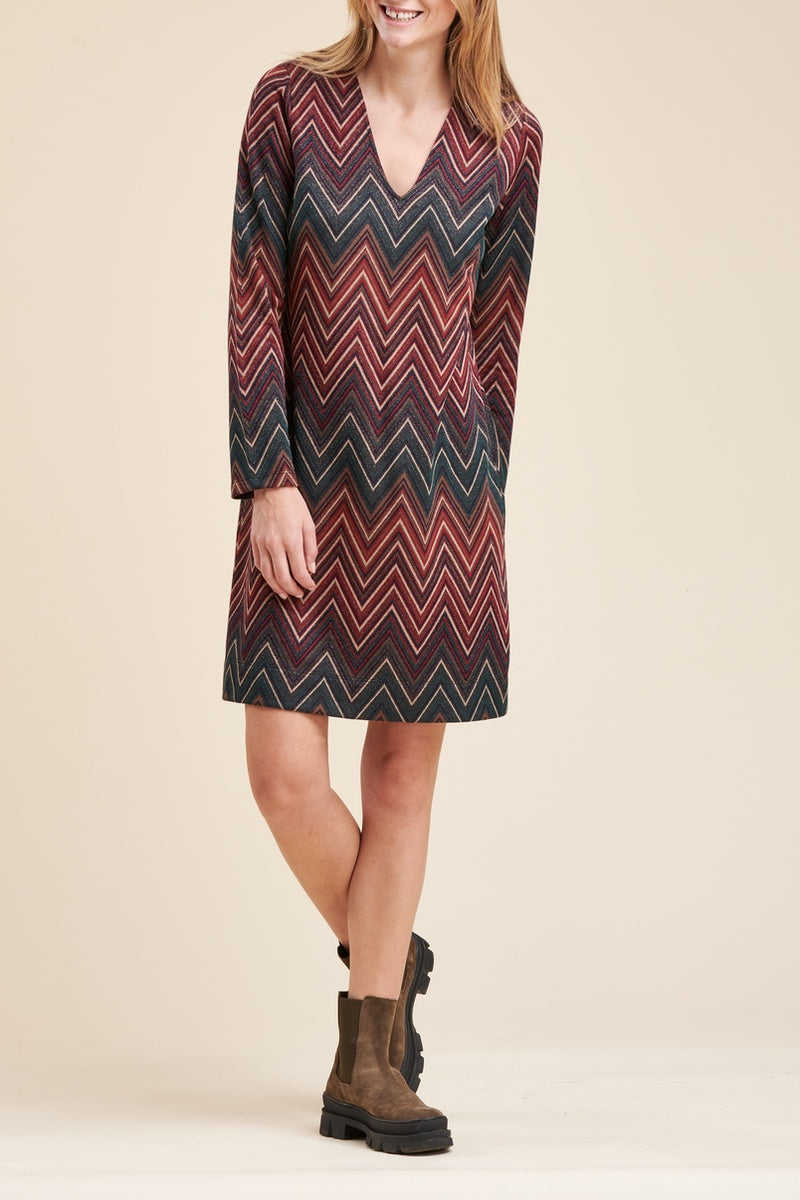 La Fée Maraboutée - Robe Droite Robia Bordeaux