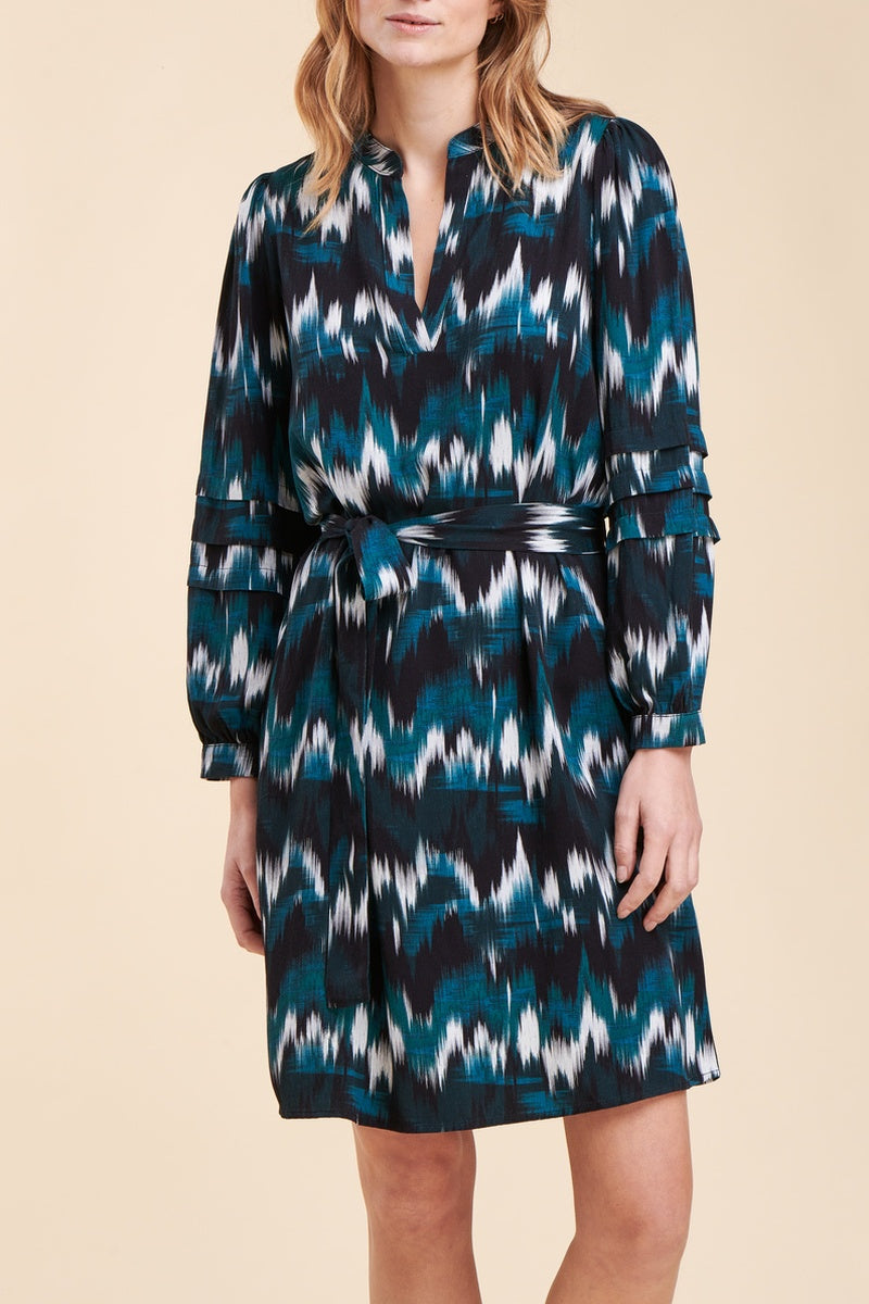 La Fée Maraboutée - Romane Straight Dress Petrol Blue