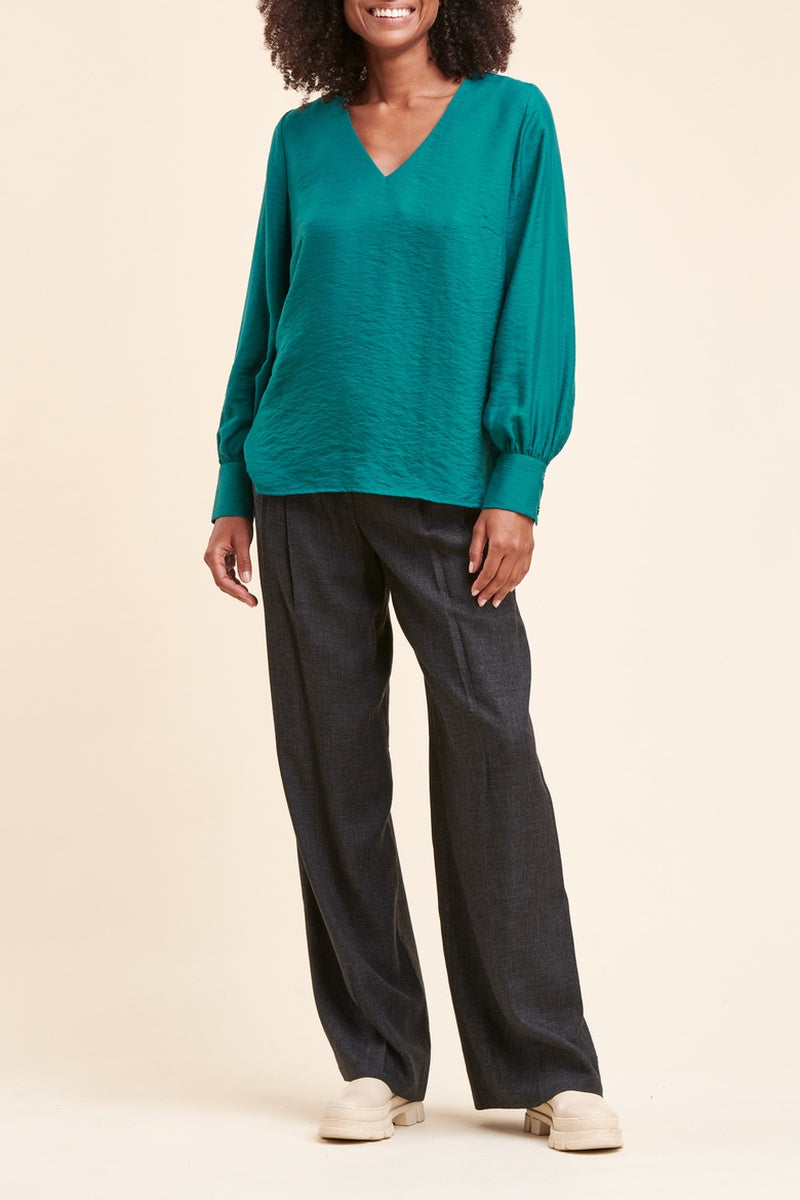 La Fée Maraboutée - Calor Teal Blue Blouse