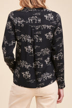 La Fée Maraboutée - Pazare Black Blouse