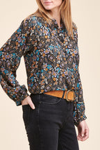 La Fée Maraboutée - Blouse Raita Noir