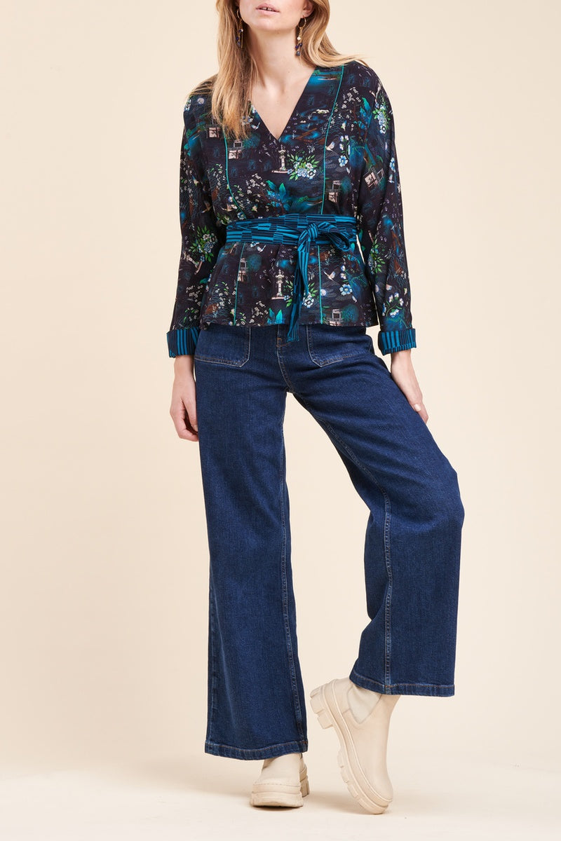 La Fée Maraboutée - Rare Navy Blue Blouse