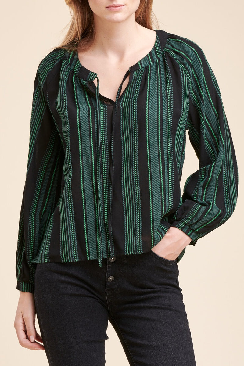 La Fée Maraboutée - Blouse Rune Vert Foncé