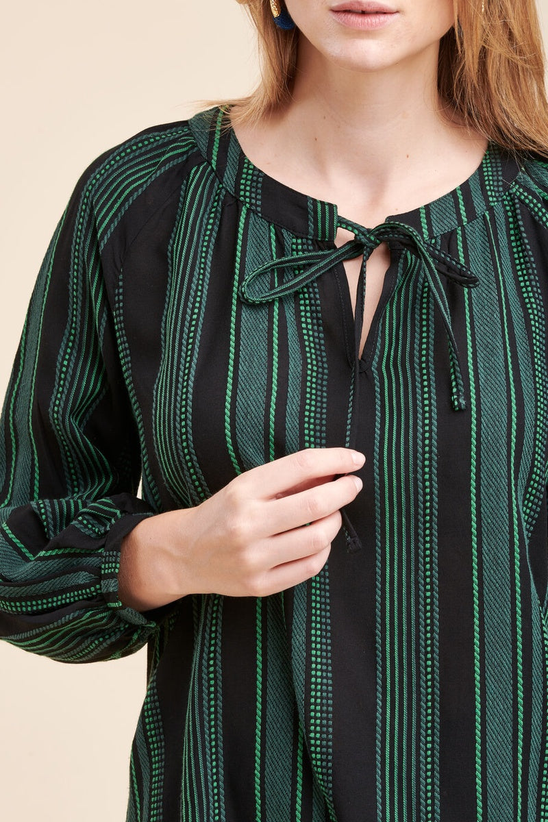 La Fée Maraboutée - Blouse Rune Vert Foncé