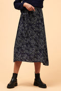 La Fée Maraboutée - Cisma Navy And Ecru Midi Skirt