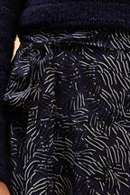 La Fée Maraboutée - Cisma Navy And Ecru Midi Skirt