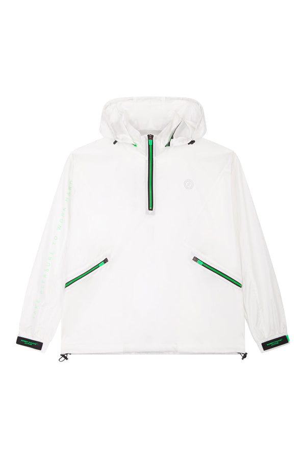 Cortavientos Con Capucha Crunch Blanco - Unisex