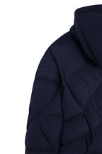 Navy Blue Hood Puffer Jacket - Unisex
