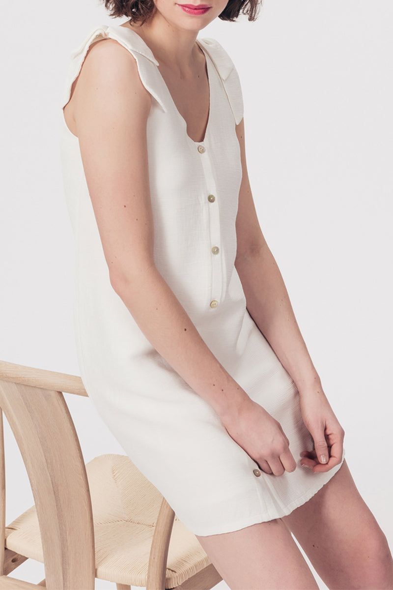 Ragatine Shirt Dress - Ivory