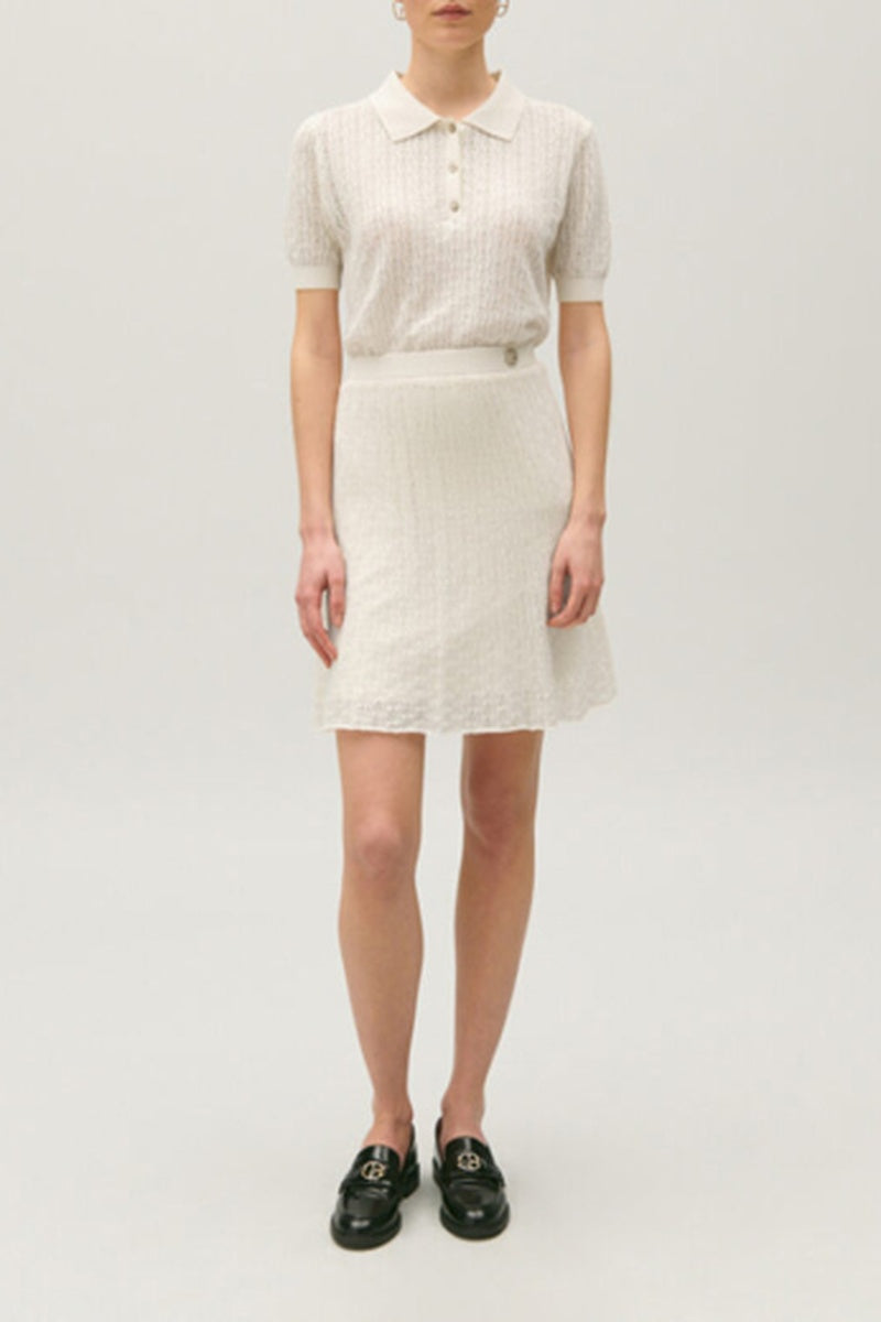 Jupe Maille - Mymoney - Ecru