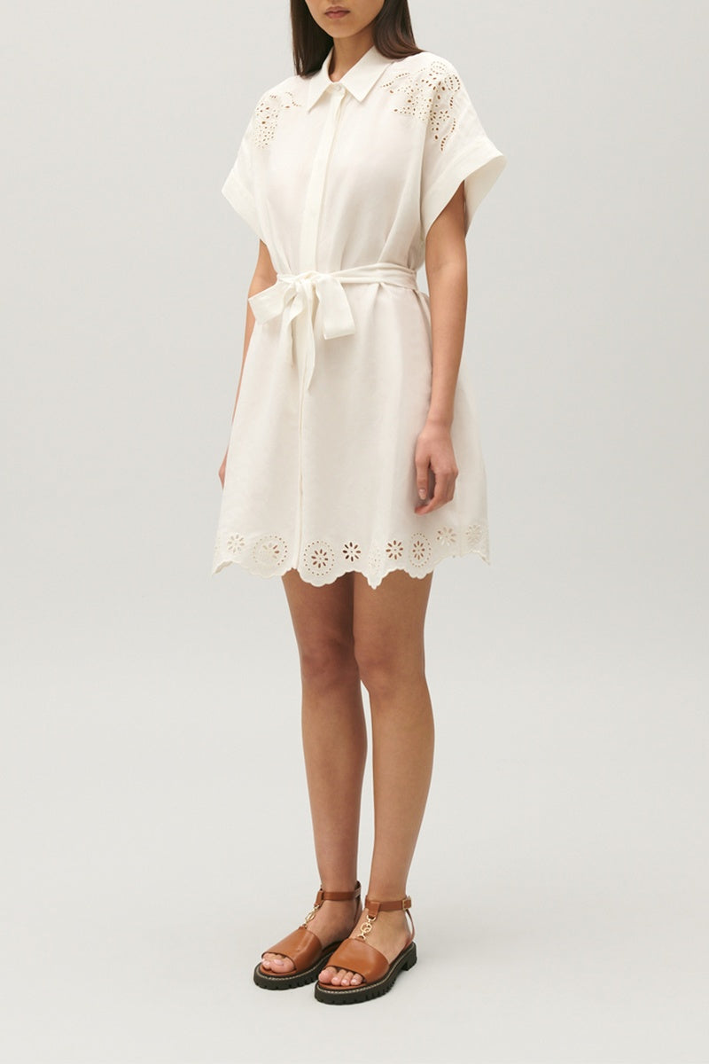Vestido C&T - Raflia - Crudo