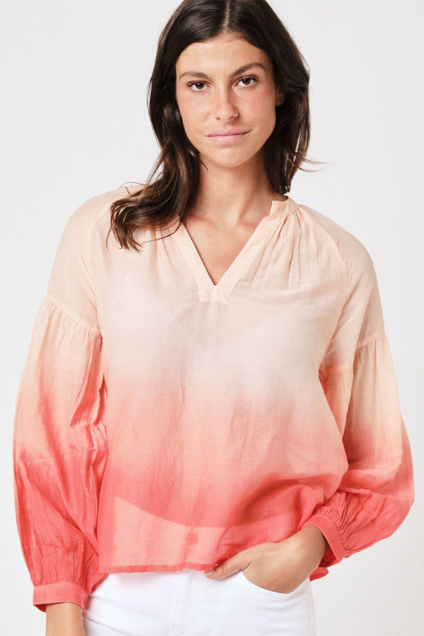 Berenice - Chemise Oversize Tie & Dye - Brick