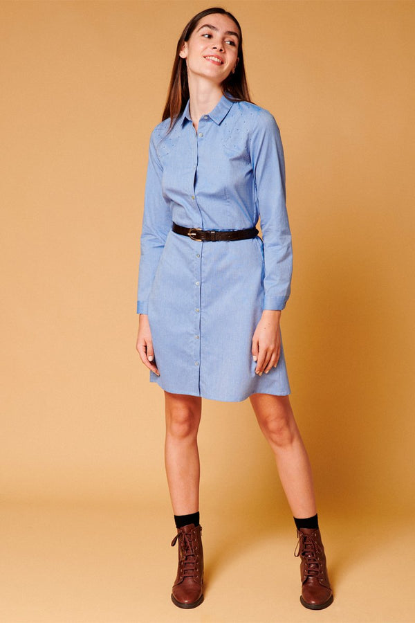 Karl Marc John - Vestido Camisero Rocco - Ciel