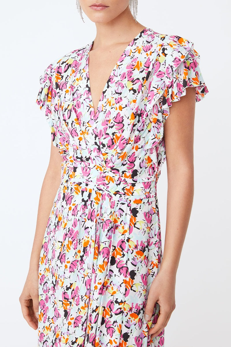 Clista Midi Dress - Fuchsia