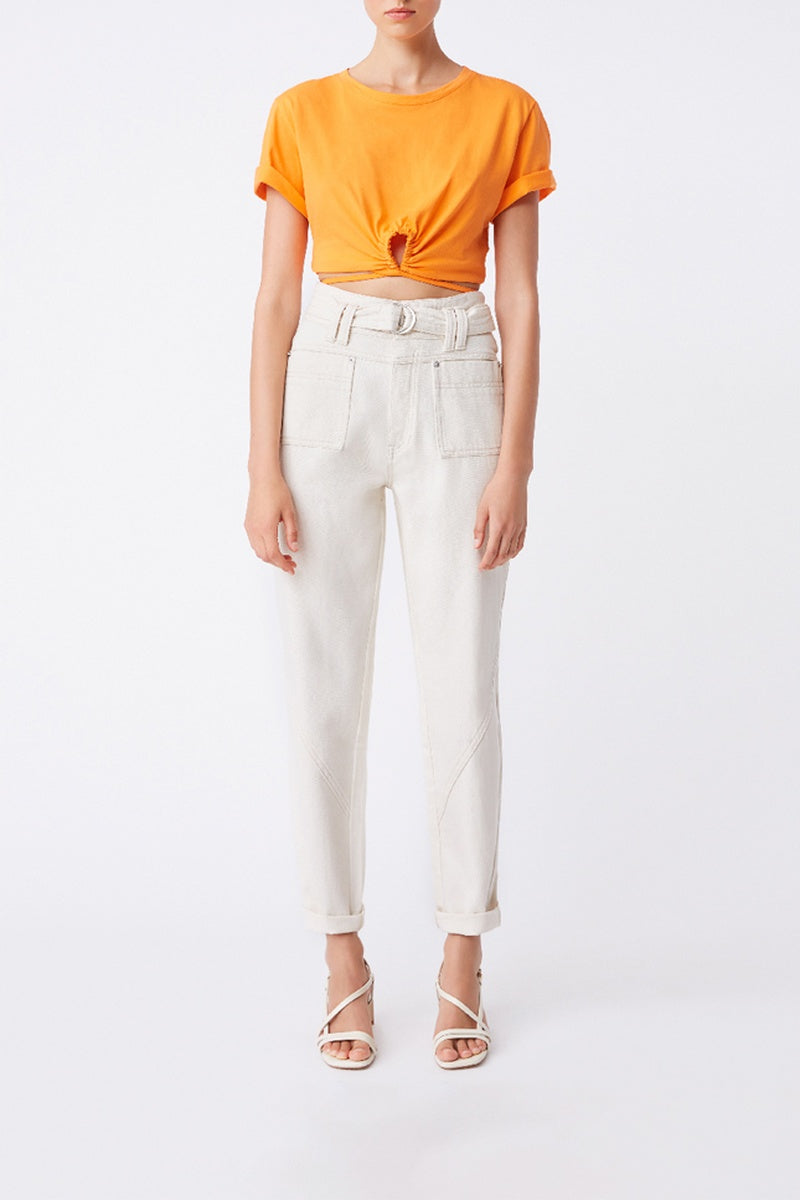 Jean Taille Haute Romeo - Blanc