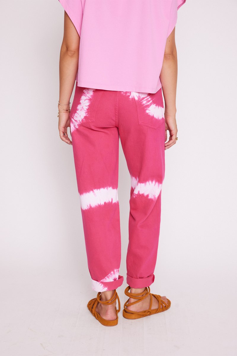 Delave Straight Jeans - Hologramfuchsia