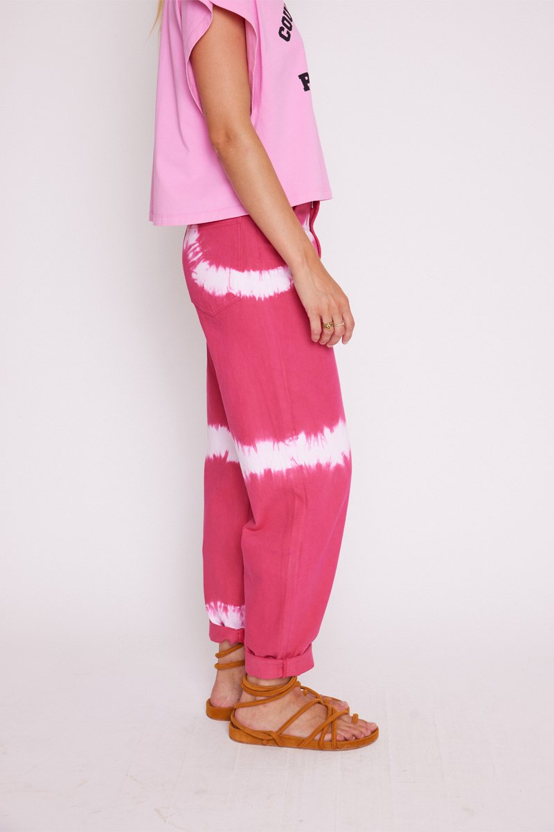 Delave Straight Jeans - Hologramfuchsia