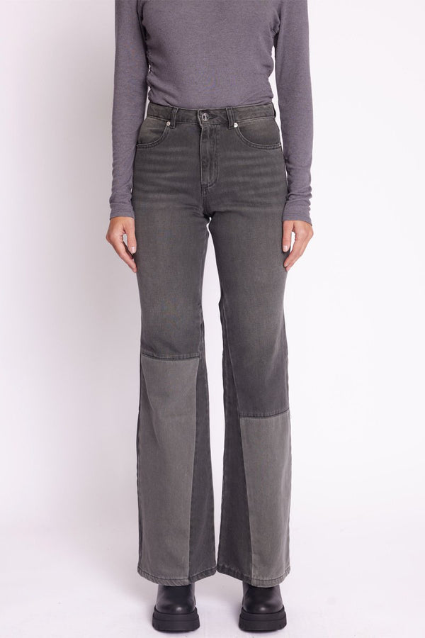 Berenice - Jean Flare Patchwork - Grey